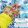 image:imageSwimZip Boys Short Sleeve Rash Guard amp Swim Shorts Set  UPF 50 Sun ProtectionHibiscus