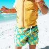 image:imageSwimZip Boys Short Sleeve Rash Guard amp Swim Shorts Set  UPF 50 Sun ProtectionLemons
