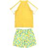 image:imageSwimZip Boys Short Sleeve Rash Guard amp Swim Shorts Set  UPF 50 Sun ProtectionLemons
