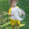 image:imageSwimZip Boys Short Sleeve Rash Guard amp Swim Shorts Set  UPF 50 Sun ProtectionLobster