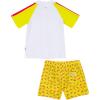 image:imageSwimZip Boys Short Sleeve Rash Guard amp Swim Shorts Set  UPF 50 Sun ProtectionLobster