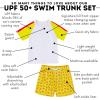 image:imageSwimZip Boys Short Sleeve Rash Guard amp Swim Shorts Set  UPF 50 Sun ProtectionLobster