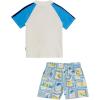 image:imageSwimZip Boys Short Sleeve Rash Guard amp Swim Shorts Set  UPF 50 Sun ProtectionMediterranean Lemons
