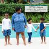 image:imageSwimZip Boys Short Sleeve Rash Guard amp Swim Shorts Set  UPF 50 Sun ProtectionOcean Breeze