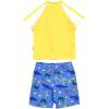 image:imageSwimZip Boys Short Sleeve Rash Guard amp Swim Shorts Set  UPF 50 Sun ProtectionSea Animal