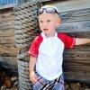 image:imageSwimZip Boys Short Sleeve Rash Guard amp Swim Shorts Set  UPF 50 Sun ProtectionSurfer Dude Red