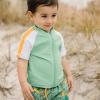 image:imageSwimZip Boys Short Sleeve Rash Guard amp Swim Shorts Set  UPF 50 Sun ProtectionThe Tropics
