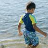 image:imageSwimZip Boys Short Sleeve Rash Guard amp Swim Shorts Set  UPF 50 Sun ProtectionTropadelic