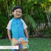 image:imageSwimZip Boys Short Sleeve Rash Guard amp Swim Shorts Set  UPF 50 Sun ProtectionVibrant Vacay