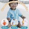 image:imageSwimZip UPF 50 Short Sleeve Rash Guard for Boys and Girls  Baby Toddler KidsDream Blue