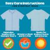 image:imageSwimZip UPF 50 Short Sleeve Rash Guard for Boys and Girls  Baby Toddler KidsDream Blue