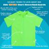 image:imageSwimZip UPF 50 Short Sleeve Rash Guard for Boys and Girls  Baby Toddler KidsNeon Green
