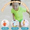 image:imageSwimZip UPF 50 Short Sleeve Rash Guard for Boys and Girls  Baby Toddler KidsNeon Yellow