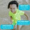image:imageSwimZip UPF 50 Short Sleeve Rash Guard for Boys and Girls  Baby Toddler KidsNeon Yellow
