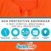 image:imageSwimZip UPF 50 Short Sleeve Rash Guard for Boys and Girls  Baby Toddler KidsOrange