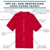 image:imageSwimZip UPF 50 Short Sleeve Rash Guard for Boys and Girls  Baby Toddler KidsRed