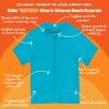 image:imageSwimZip UPF 50 Short Sleeve Rash Guard for Boys and Girls  Baby Toddler KidsScuba Blue