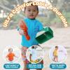 image:imageSwimZip UPF 50 Short Sleeve Rash Guard for Boys and Girls  Baby Toddler KidsScuba Blue