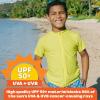 image:imageSwimZip UPF 50 Short Sleeve Rash Guard for Boys and Girls  Baby Toddler KidsSulphur Yellow
