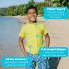 image:imageSwimZip UPF 50 Short Sleeve Rash Guard for Boys and Girls  Baby Toddler KidsSulphur Yellow