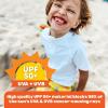 image:imageSwimZip UPF 50 Short Sleeve Rash Guard for Boys and Girls  Baby Toddler KidsWhite