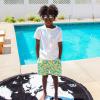 image:imageSwimZip UPF 50 Short Sleeve Rash Guard for Boys and Girls  Baby Toddler KidsWhite