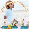 image:imageSwimZip UPF 50 Short Sleeve Rash Guard for Boys and Girls  Baby Toddler KidsWhite