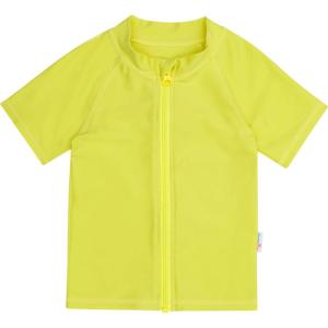 image:imageSwimZip UPF 50 Short Sleeve Rash Guard for Boys and Girls  Baby Toddler KidsSulphur Yellow