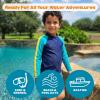 image:imageSwimZip Boys Long Sleeve Rash Guard amp Swim Shorts Set  UPF 50 Sun ProtectionDeep Dive