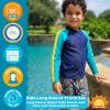 image:imageSwimZip Boys Long Sleeve Rash Guard amp Swim Shorts Set  UPF 50 Sun ProtectionDeep Dive