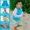 image:imageSwimZip Boys Long Sleeve Rash Guard amp Swim Shorts Set  UPF 50 Sun ProtectionGroovy