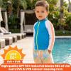 image:imageSwimZip Boys Long Sleeve Rash Guard amp Swim Shorts Set  UPF 50 Sun ProtectionGroovy