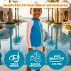 image:imageSwimZip Boys Long Sleeve Rash Guard amp Swim Shorts Set  UPF 50 Sun ProtectionGroovy