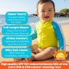 image:imageSwimZip Boys Long Sleeve Rash Guard amp Swim Shorts Set  UPF 50 Sun ProtectionKaleidoscope