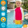 image:imageSwimZip Boys Long Sleeve Rash Guard amp Swim Shorts Set  UPF 50 Sun ProtectionLobster