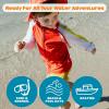 image:imageSwimZip Boys Long Sleeve Rash Guard amp Swim Shorts Set  UPF 50 Sun ProtectionLobster