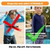 image:imageSwimZip Boys Long Sleeve Rash Guard amp Swim Shorts Set  UPF 50 Sun ProtectionNavy Gingham