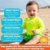 image:imageSwimZip Boys Long Sleeve Rash Guard amp Swim Shorts Set  UPF 50 Sun ProtectionNeon Green