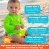 image:imageSwimZip Boys Long Sleeve Rash Guard amp Swim Shorts Set  UPF 50 Sun ProtectionNeon Sunrise