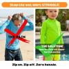image:imageSwimZip Boys Long Sleeve Rash Guard amp Swim Shorts Set  UPF 50 Sun ProtectionNeon Sunrise