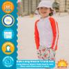 image:imageSwimZip Boys Long Sleeve Rash Guard amp Swim Shorts Set  UPF 50 Sun ProtectionTropical Birds