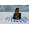 image:imageSwimZip Round Beach Towel Black Sand BeachBlue