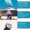 image:imageSwimZip Sun Hat with Neck Flap  UPF 50 Protection for Baby Toddler and KidsAqua