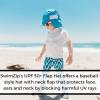 image:imageSwimZip Sun Hat with Neck Flap  UPF 50 Protection for Baby Toddler and KidsAqua