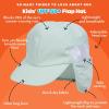 image:imageSwimZip Sun Hat with Neck Flap  UPF 50 Protection for Baby Toddler and KidsMint Green