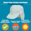 image:imageSwimZip Sun Hat with Neck Flap  UPF 50 Protection for Baby Toddler and KidsMint Green