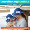 image:imageSwimZip Sun Hat with Neck Flap  UPF 50 Protection for Baby Toddler and KidsNavy