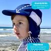 image:imageSwimZip Sun Hat with Neck Flap  UPF 50 Protection for Baby Toddler and KidsNavy