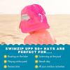 image:imageSwimZip Sun Hat with Neck Flap  UPF 50 Protection for Baby Toddler and KidsNeon Shocking Pink