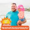 image:imageSwimZip Sun Hat with Neck Flap  UPF 50 Protection for Baby Toddler and KidsNeon Shocking Pink
